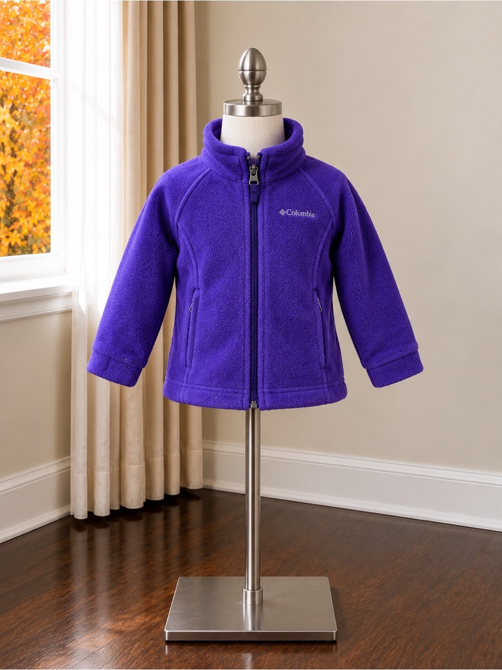 Columbia Kids Purple Full-Zip Fleece Jacket